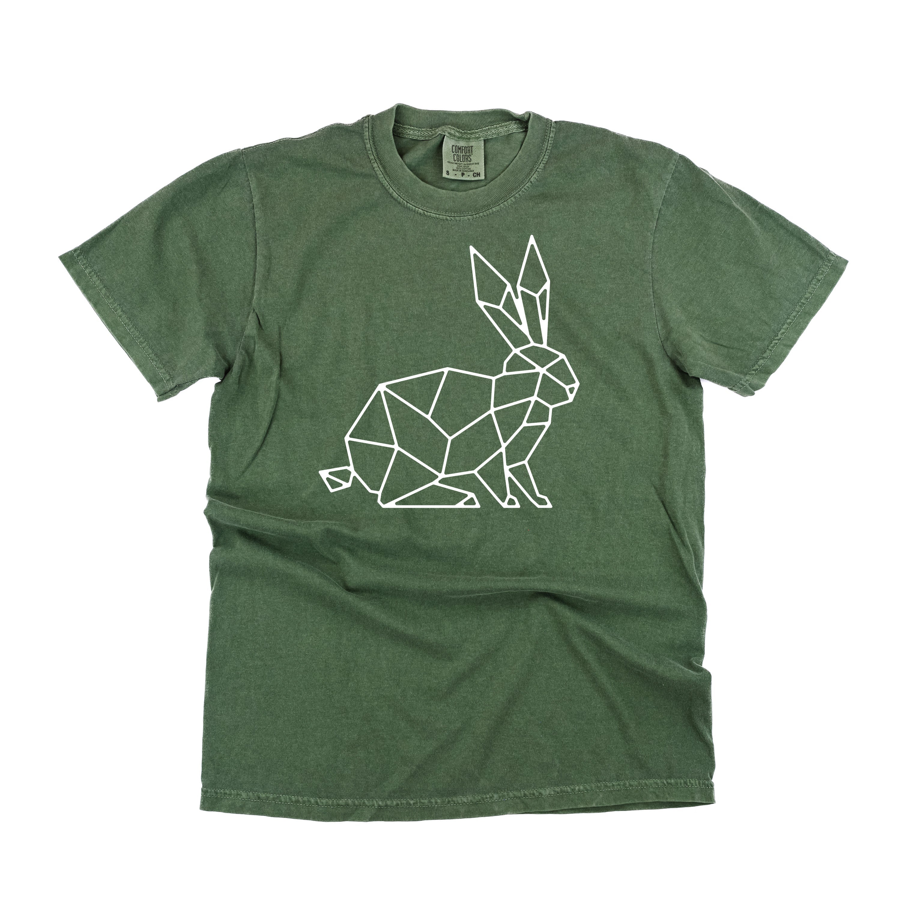 Geometric Bunny - Comfort Colors Tee Little Mama Shirt Shop