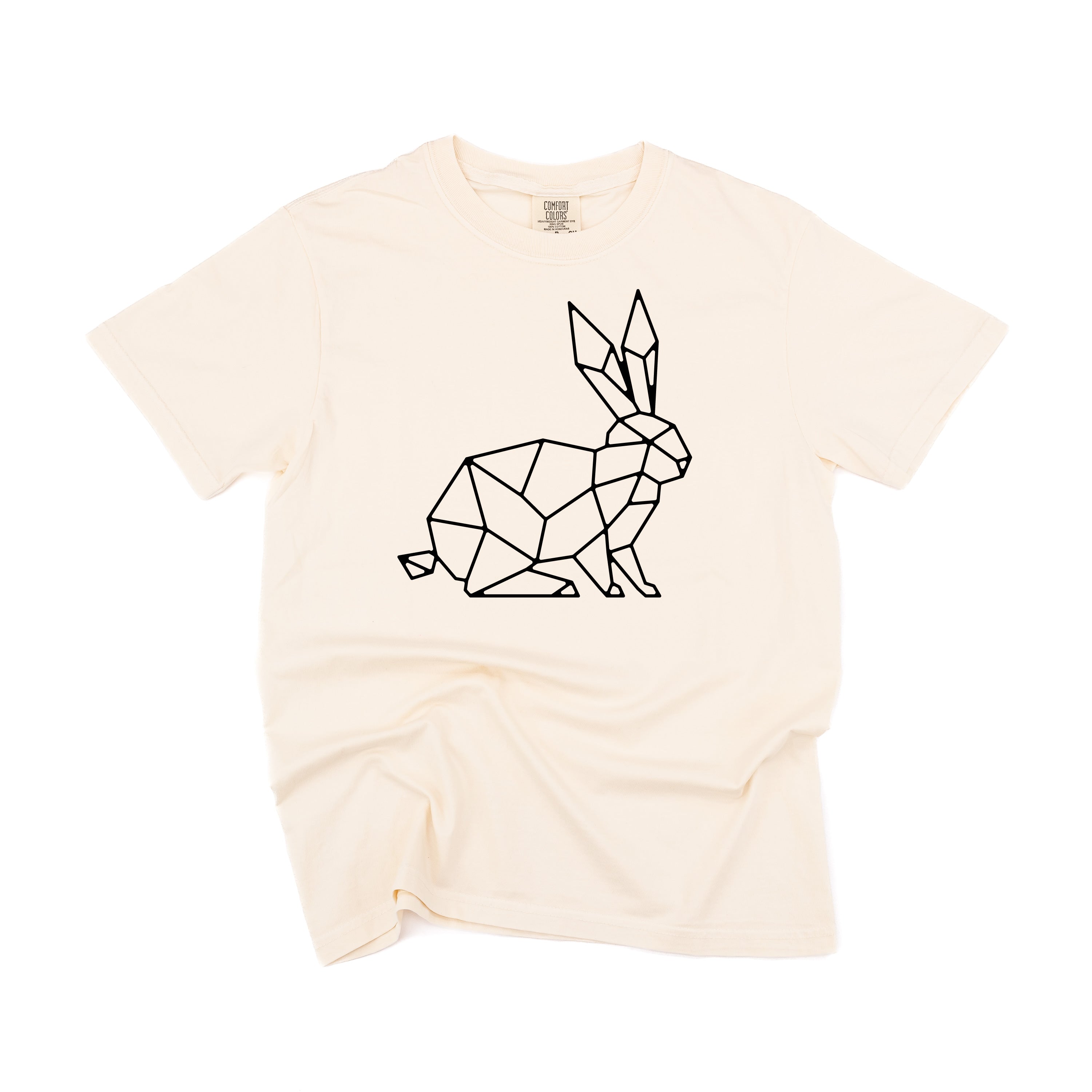 Geometric Bunny - Comfort Colors Tee Little Mama Shirt Shop
