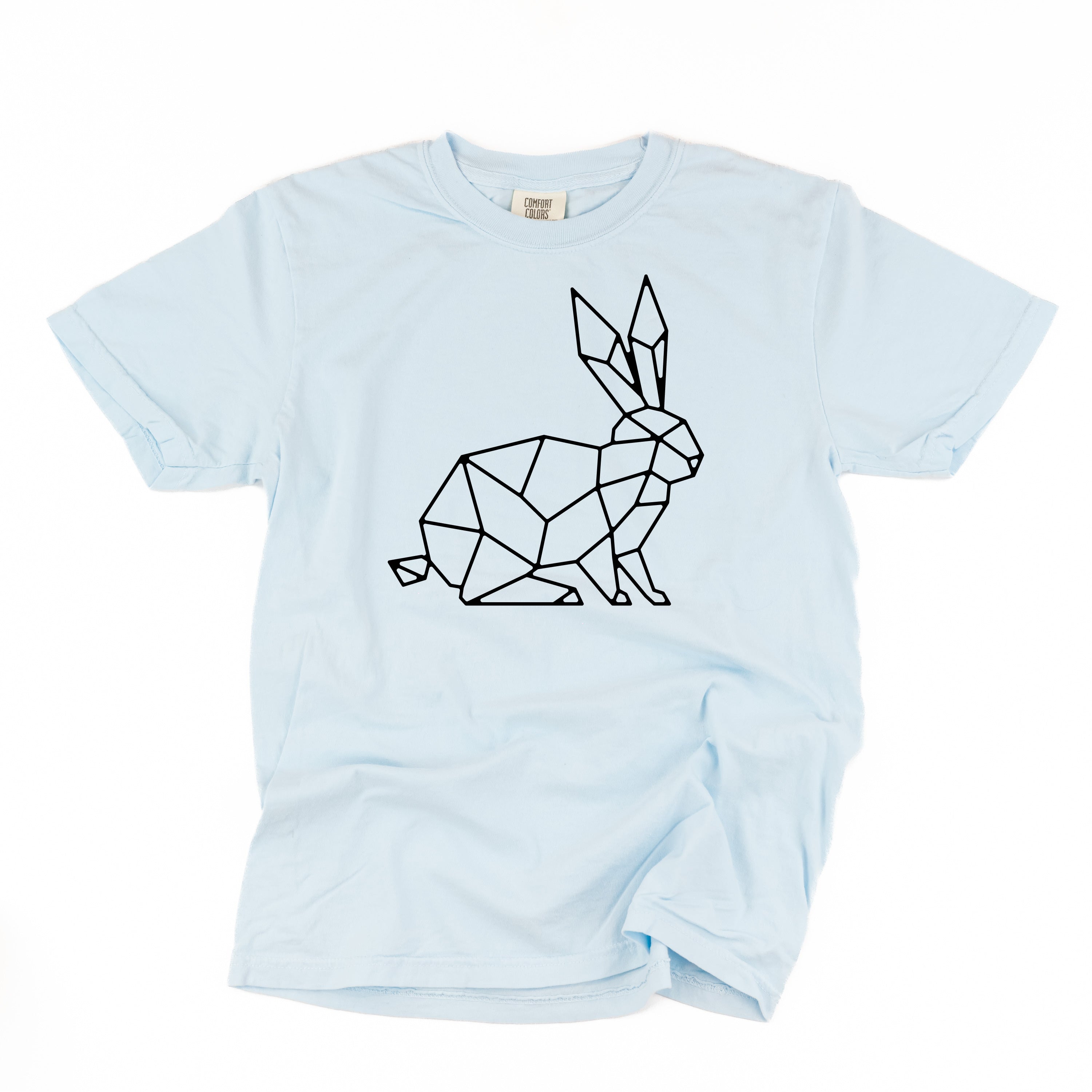 Geometric Bunny - Comfort Colors Tee Little Mama Shirt Shop