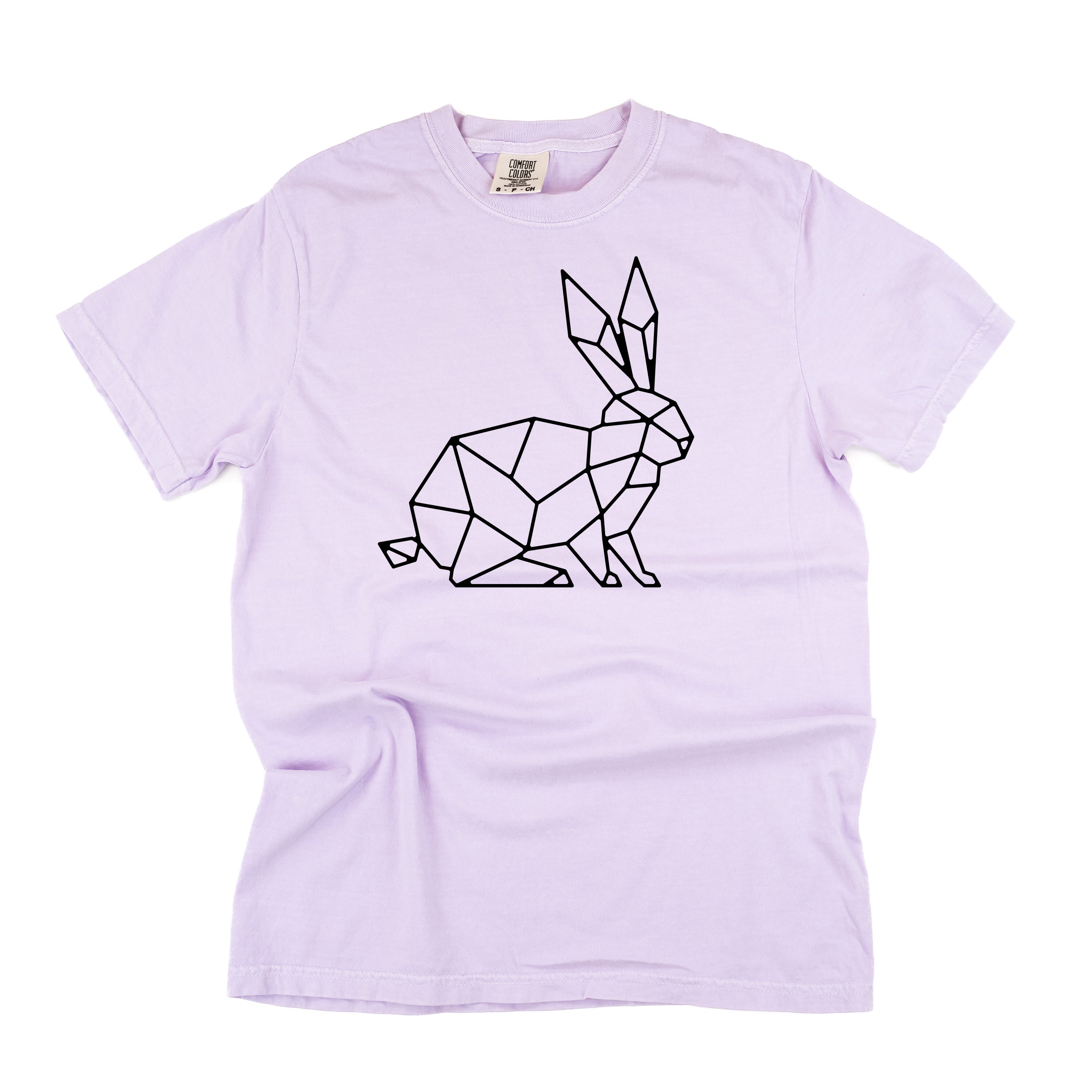 Geometric Bunny - Comfort Colors Tee Little Mama Shirt Shop