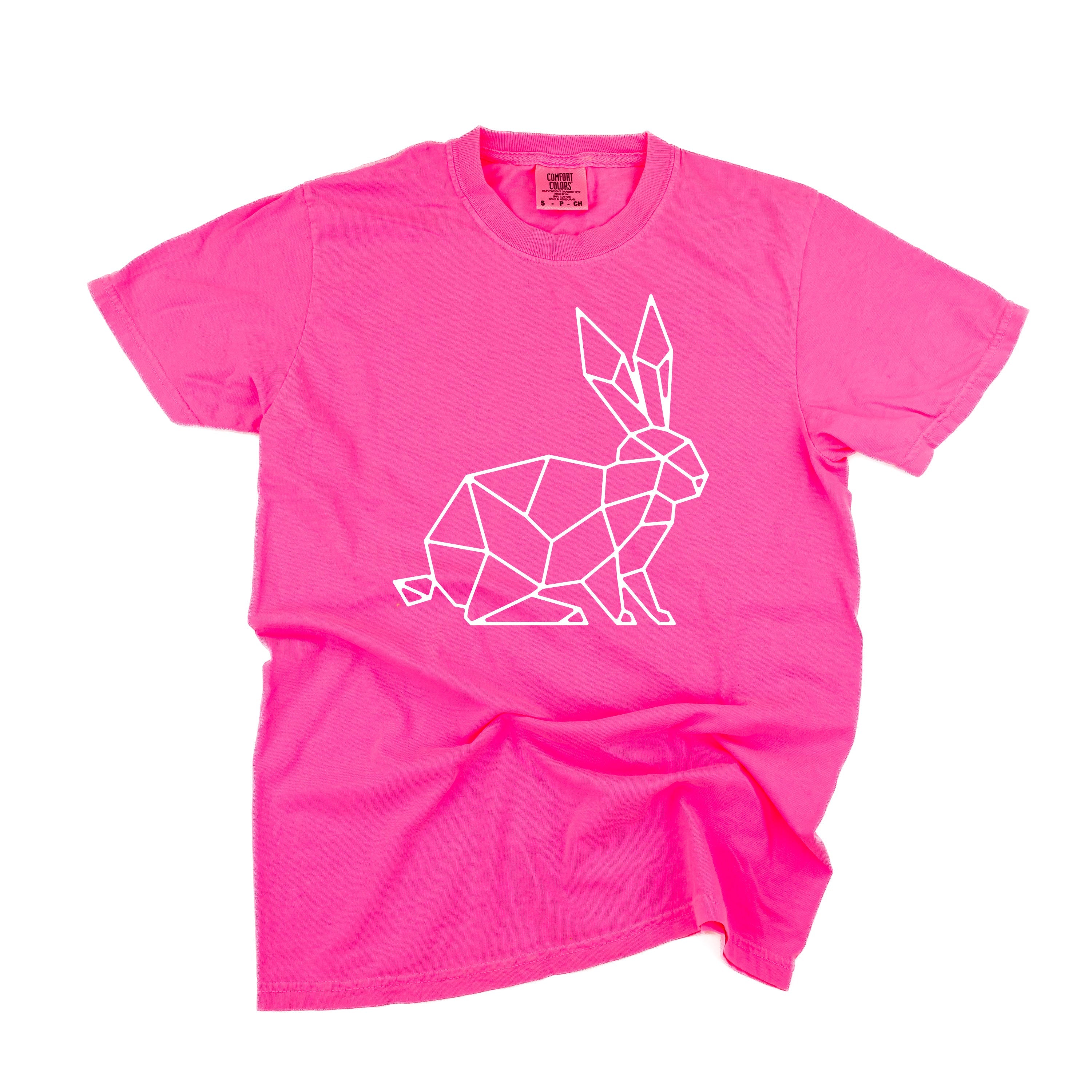 Geometric Bunny - Comfort Colors Tee Little Mama Shirt Shop