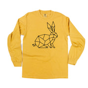Geometric Bunny - LONG SLEEVE Comfort Colors Tee Little Mama Shirt Shop