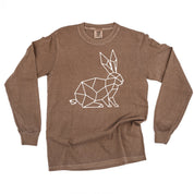 Geometric Bunny - LONG SLEEVE Comfort Colors Tee Little Mama Shirt Shop