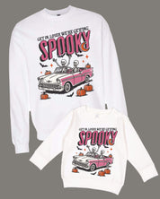 Get in Loser We’re Getting Spooky - Set of 2 Basic Fleece Sweaters Little Mama Shirt Shop