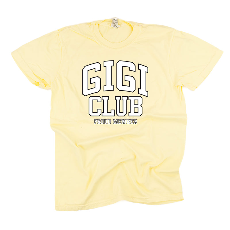 Varsity Style - GIGI Club - Proud Member - SHORT SLEEVE COMFORT COLORS TEE