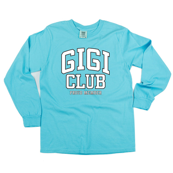 Varsity Style - GIGI Club - Proud Member - LONG SLEEVE COMFORT COLORS TEE