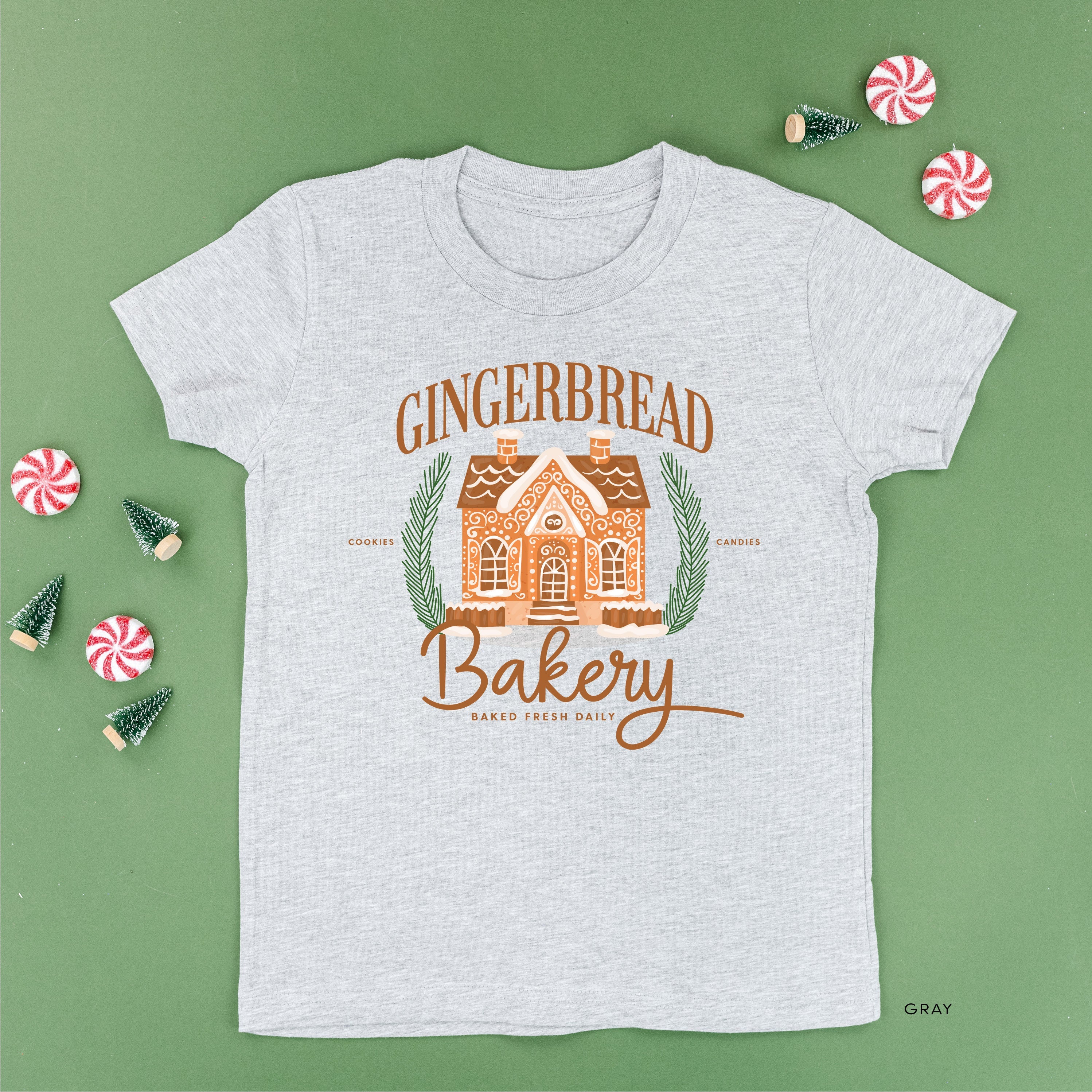 Gingerbread Bakery - Child Tee Little Mama Shirt Shop