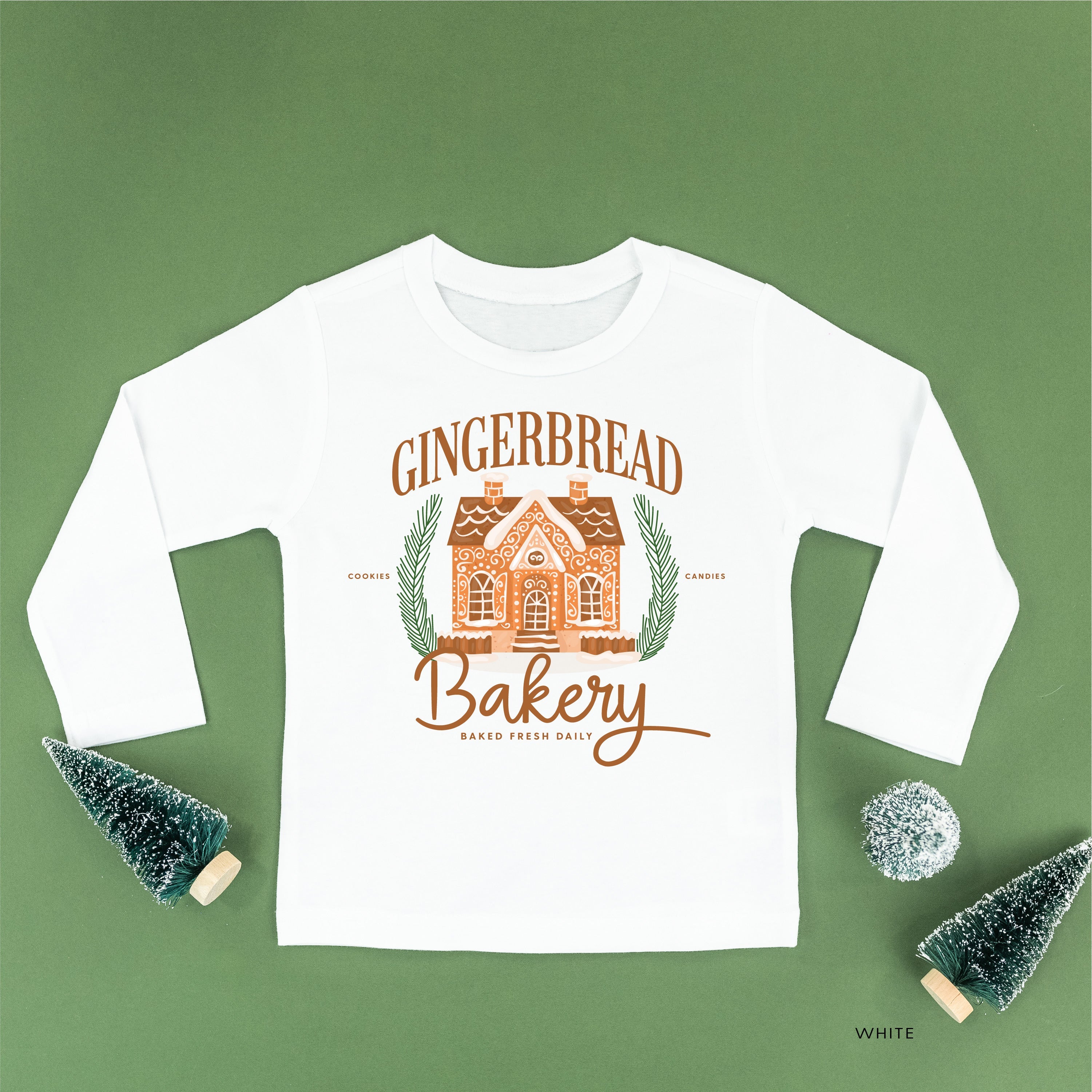 Gingerbread Bakery - Child LONG SLEEVE Tee Little Mama Shirt Shop