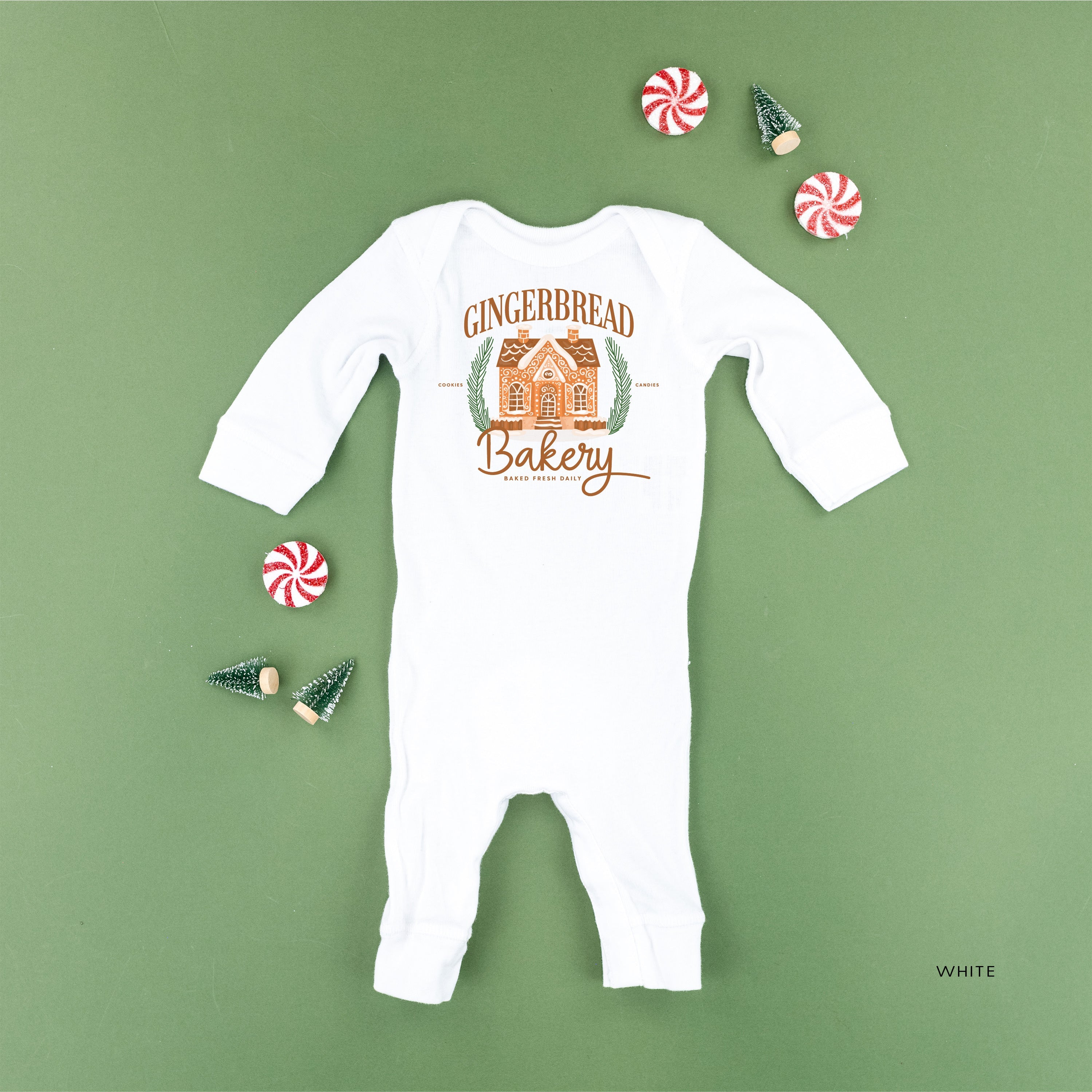 Gingerbread Bakery - Baby Sleeper Little Mama Shirt Shop