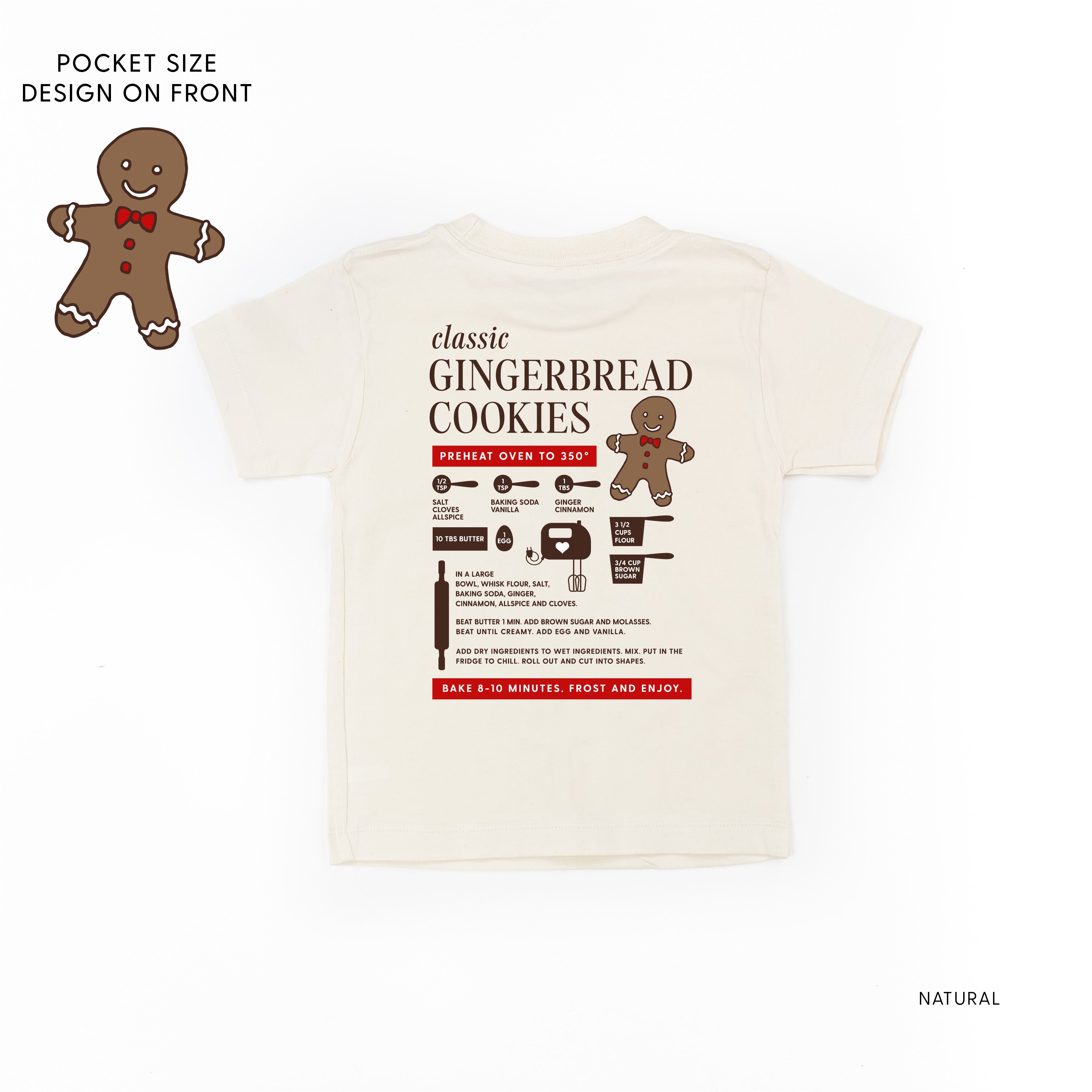 Gingerbread Cookie Recipe (pf&b) - Child Tee Little Mama Shirt Shop