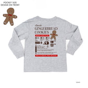 Gingerbread Cookie Recipe (pf&b) - Child LONG SLEEVE Tee Little Mama Shirt Shop