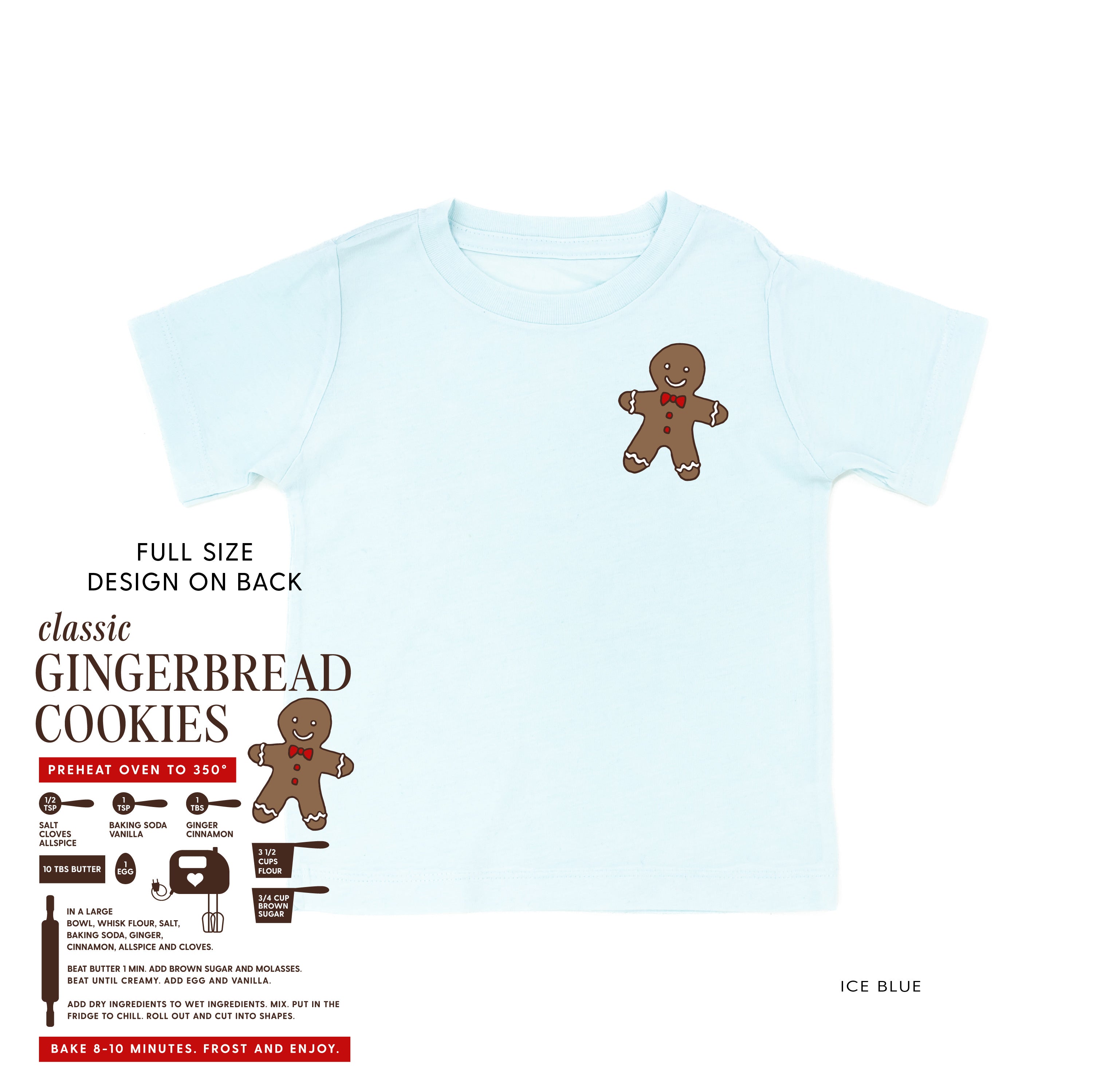 Gingerbread Cookie Recipe (pf&b) - Child Tee Little Mama Shirt Shop