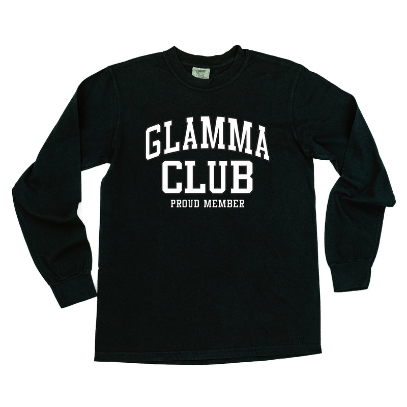 Varsity Style - GLAMMA Club - Proud Member - LONG SLEEVE COMFORT COLORS TEE