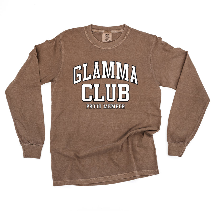 Varsity Style - GLAMMA Club - Proud Member - LONG SLEEVE COMFORT COLORS TEE