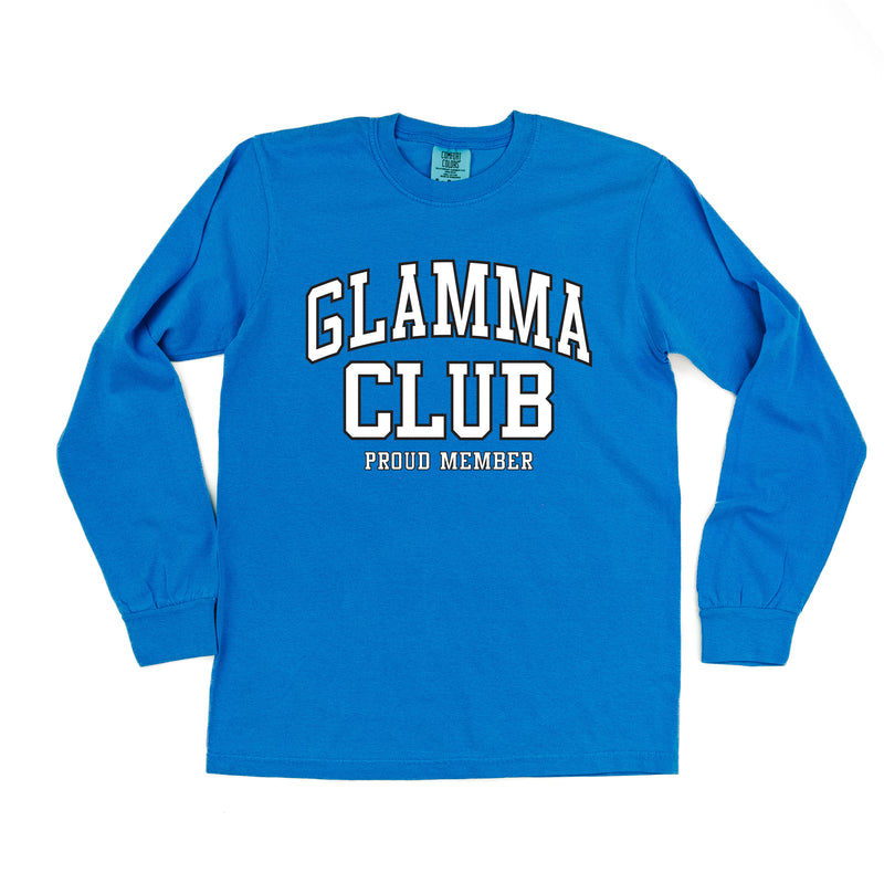 Varsity Style - GLAMMA Club - Proud Member - LONG SLEEVE COMFORT COLORS TEE