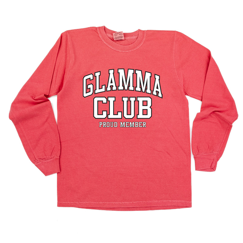 Varsity Style - GLAMMA Club - Proud Member - LONG SLEEVE COMFORT COLORS TEE