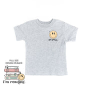 Go Away... Pocket Design on Front w/ I’m Reading. Full Design on Back - Child Tee Little Mama Shirt Shop