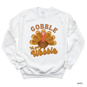 Gobble 'Til Ya Wobble - Basic Fleece Crewneck Little Mama Shirt Shop LLC