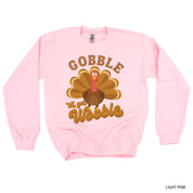 Gobble 'Til Ya Wobble - Basic Fleece Crewneck Little Mama Shirt Shop LLC