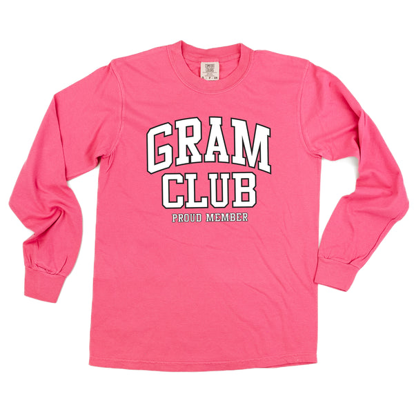 Varsity Style - GRAM Club - Proud Member - LONG SLEEVE COMFORT COLORS TEE