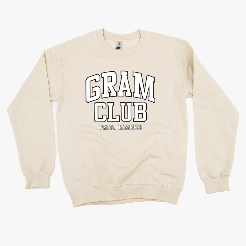 Varsity Style - GRAM Club - Proud Member - BASIC FLEECE CREWNECK