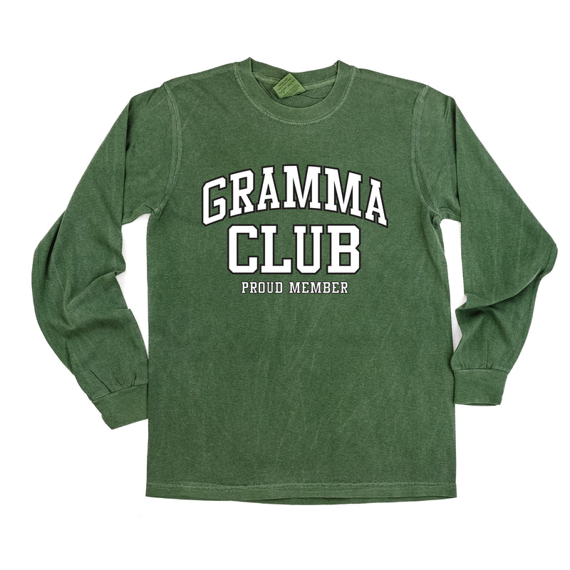 Varsity Style - GRAMMA Club - Proud Member - LONG SLEEVE COMFORT COLORS TEE