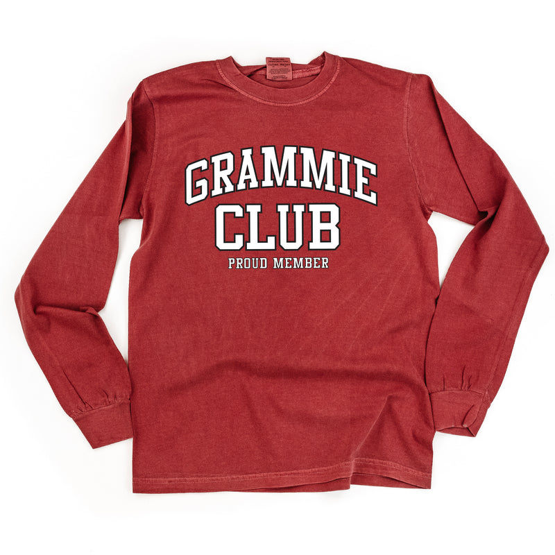 Varsity Style - GRAMMIE Club - Proud Member - LONG SLEEVE COMFORT COLORS TEE