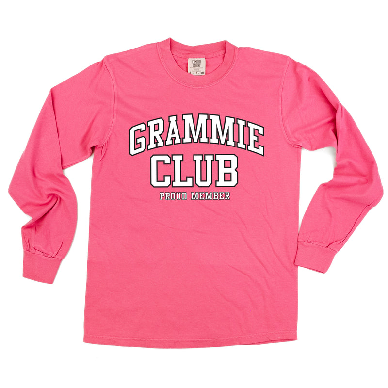 Varsity Style - GRAMMIE Club - Proud Member - LONG SLEEVE COMFORT COLORS TEE