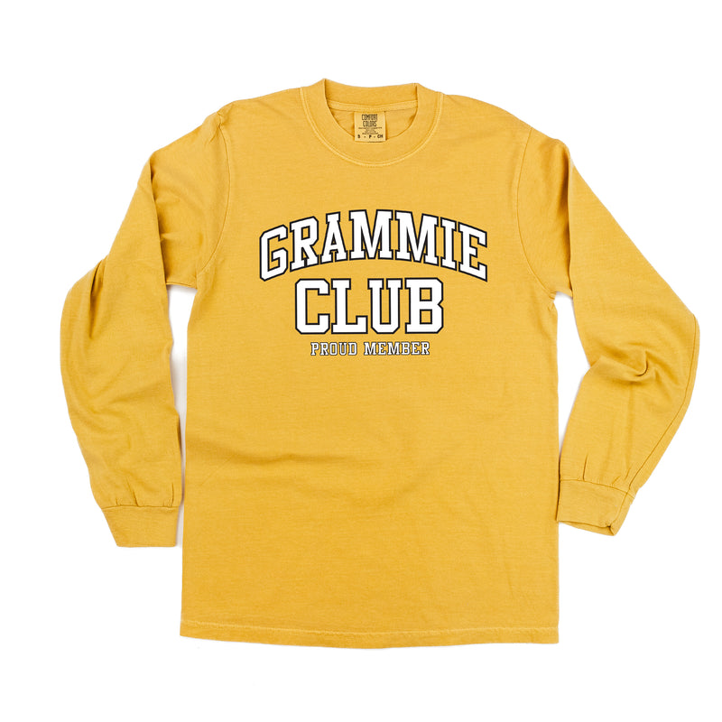 Varsity Style - GRAMMIE Club - Proud Member - LONG SLEEVE COMFORT COLORS TEE