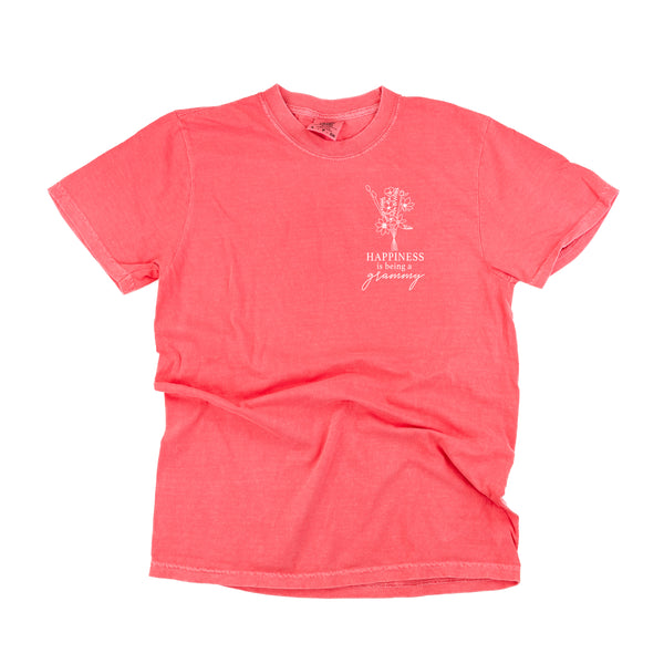 Bouquet Style - Happiness is Being a GRAMMY - SHORT SLEEVE COMFORT COLORS TEE