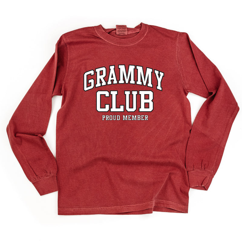 Varsity Style - GRAMMY Club - Proud Member - LONG SLEEVE COMFORT COLORS TEE