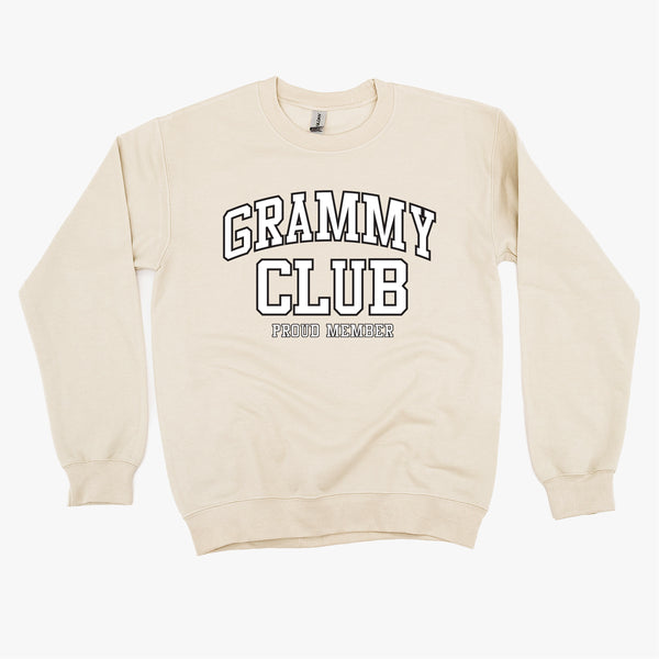 Varsity Style - GRAMMY Club - Proud Member - BASIC FLEECE CREWNECK