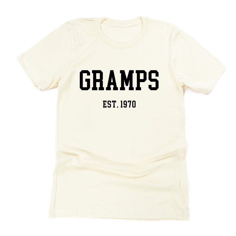 GRAMPS - EST. (Select Your Year) - Unisex Tee