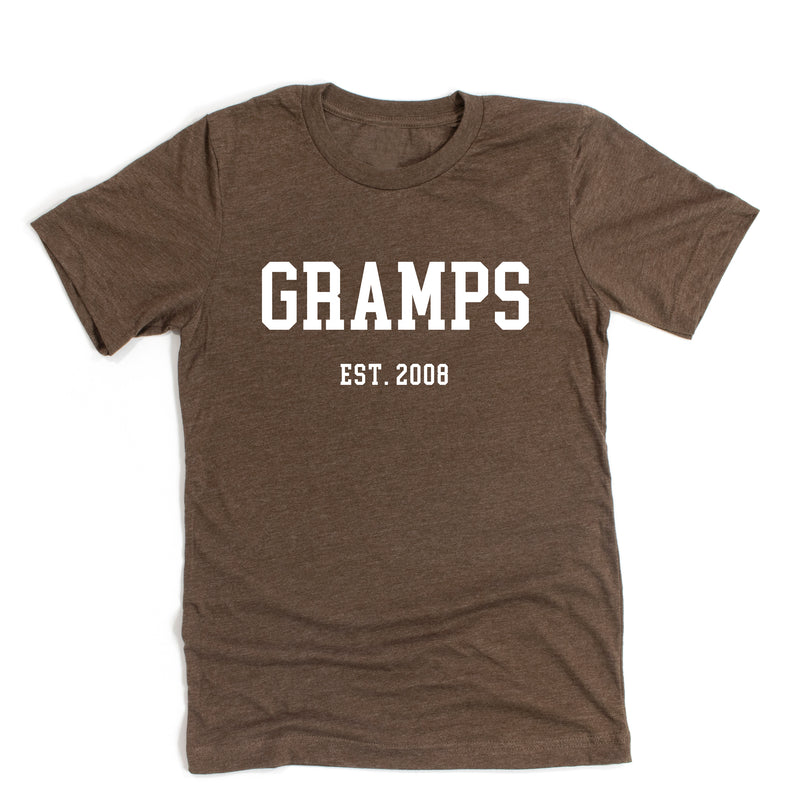 GRAMPS - EST. (Select Your Year) - Unisex Tee