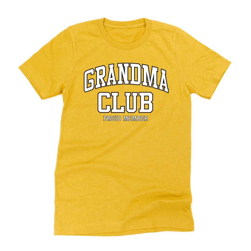 Varsity Style - GRANDMA Club - Proud Member - Unisex Tee