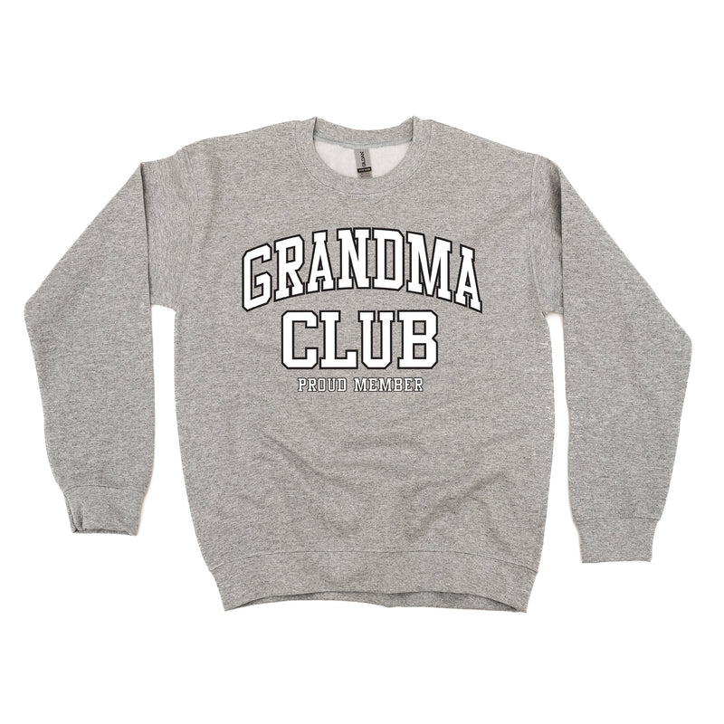 Varsity Style - GRANDMA Club - Proud Member - BASIC FLEECE CREWNECK