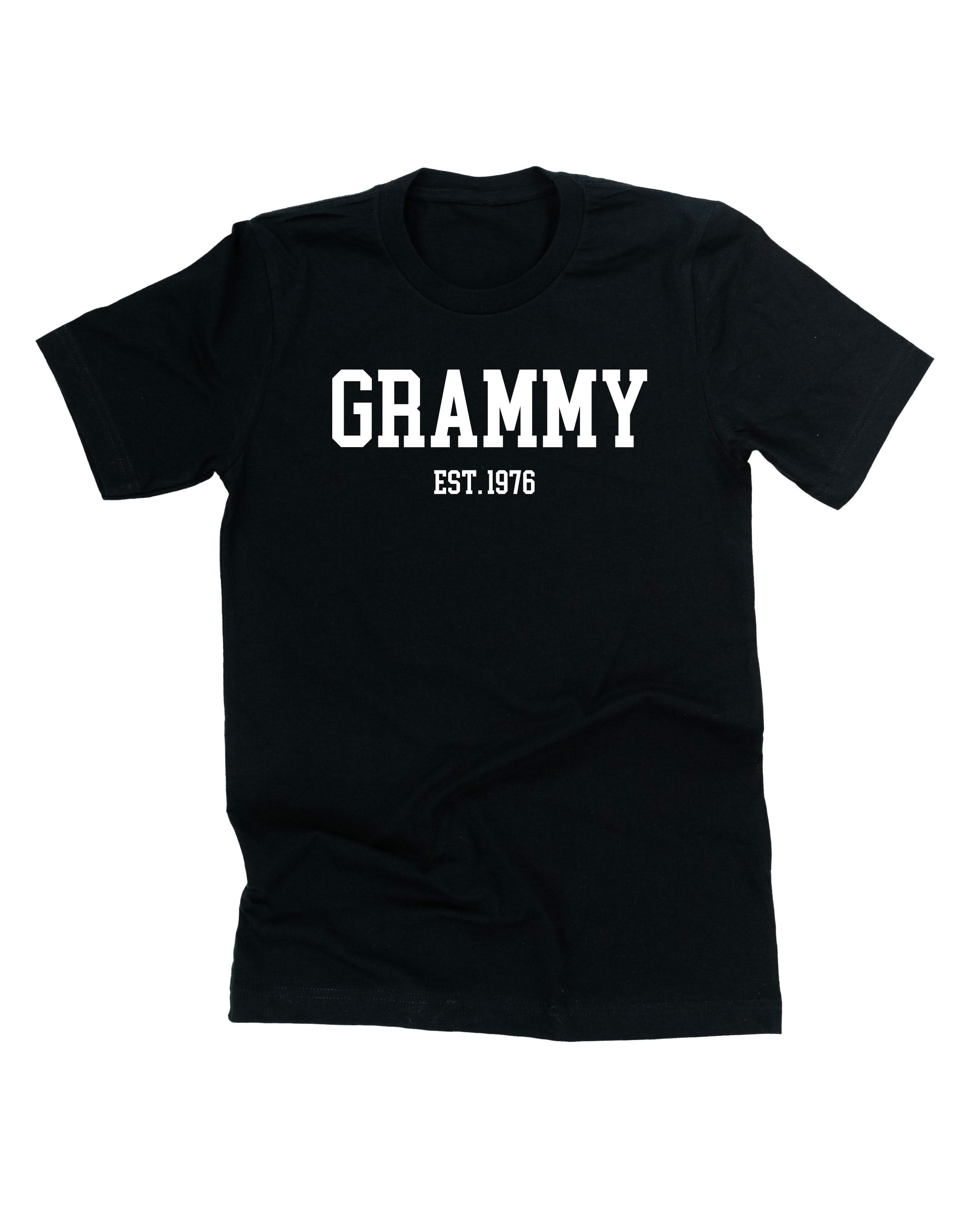 "(Choose Your Grandma Name) - Est. (Select Your Year)" - Unisex Tee Little Mama Shirt Shop