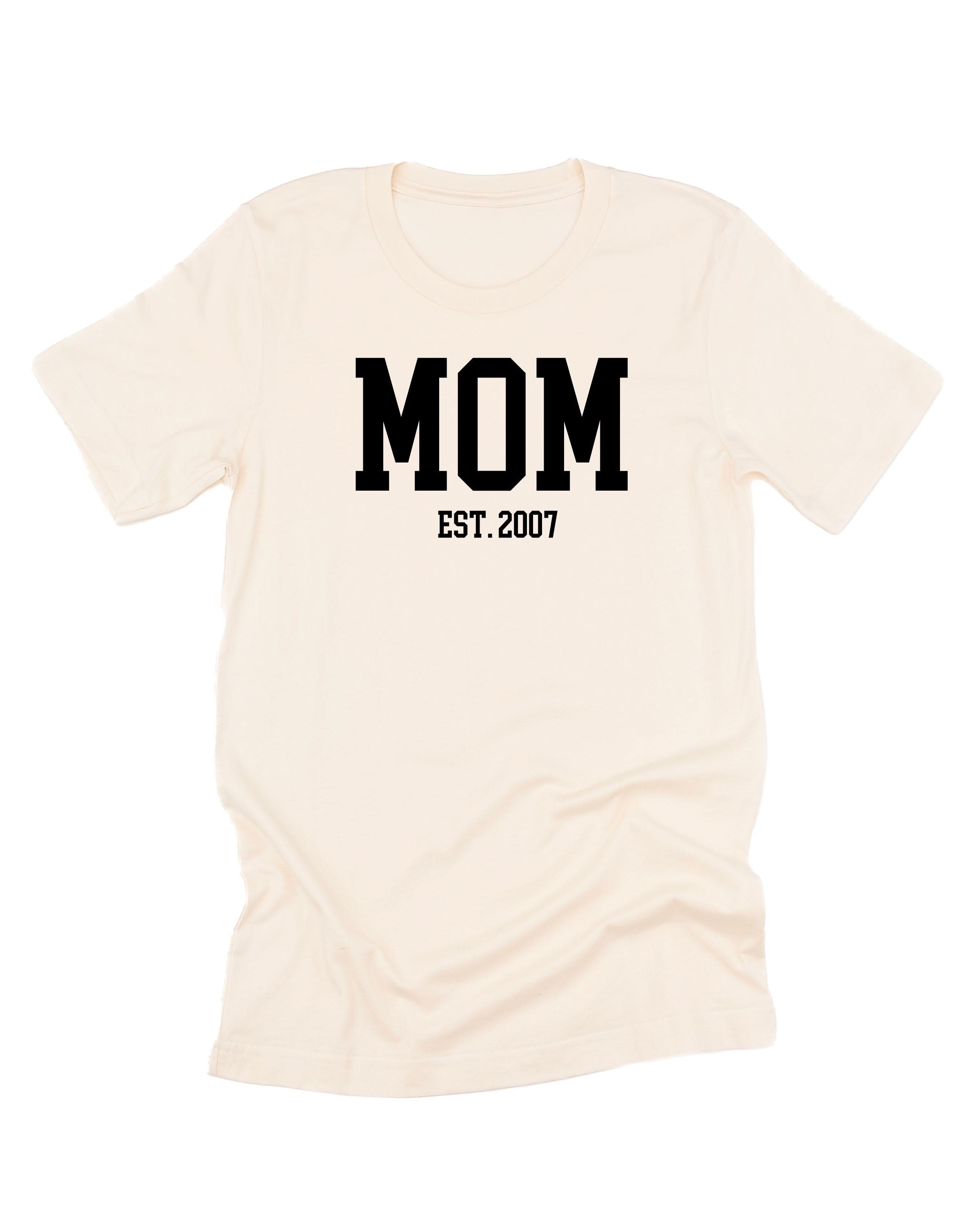 "(Choose Your Grandma Name) - Est. (Select Your Year)" - Unisex Tee Little Mama Shirt Shop