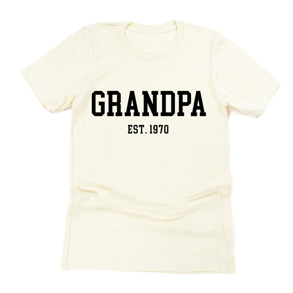 GRANDPA - EST. (Select Your Year) - Unisex Tee