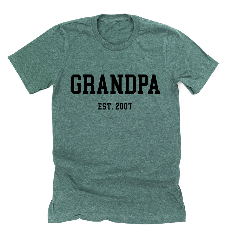 GRANDPA - EST. (Select Your Year) - Unisex Tee