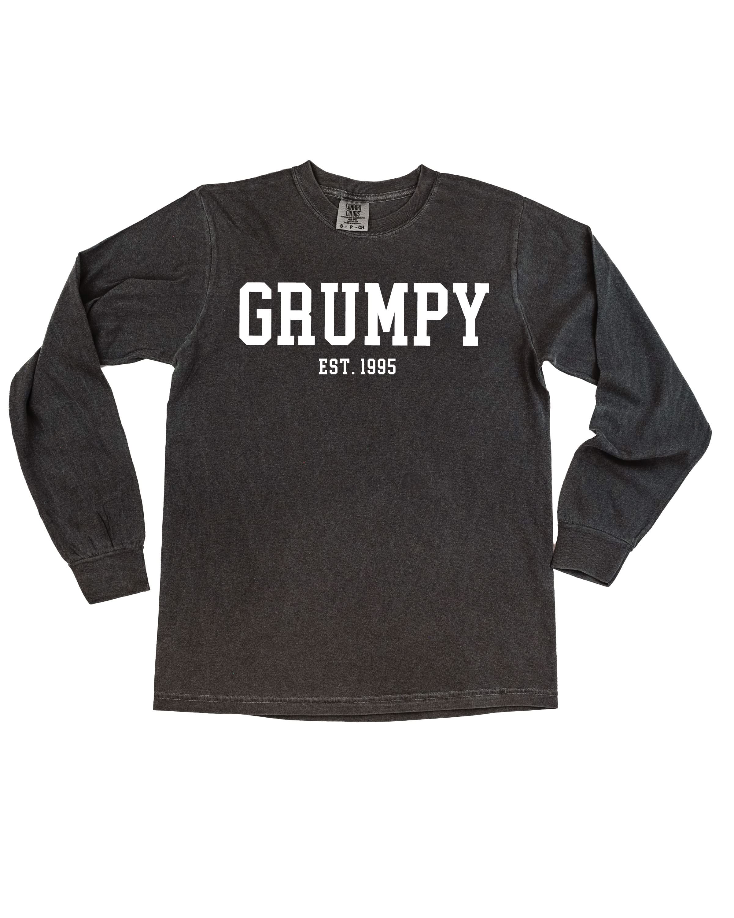 "(Choose Your Grandpa Name) - Est. (Select Your Year)" - Long Sleeve Comfort Colors Tee Little Mama Shirt Shop