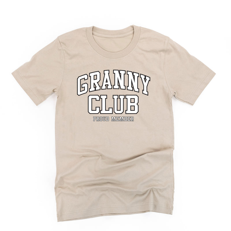 Varsity Style - GRANNY Club - Proud Member - Unisex Tee