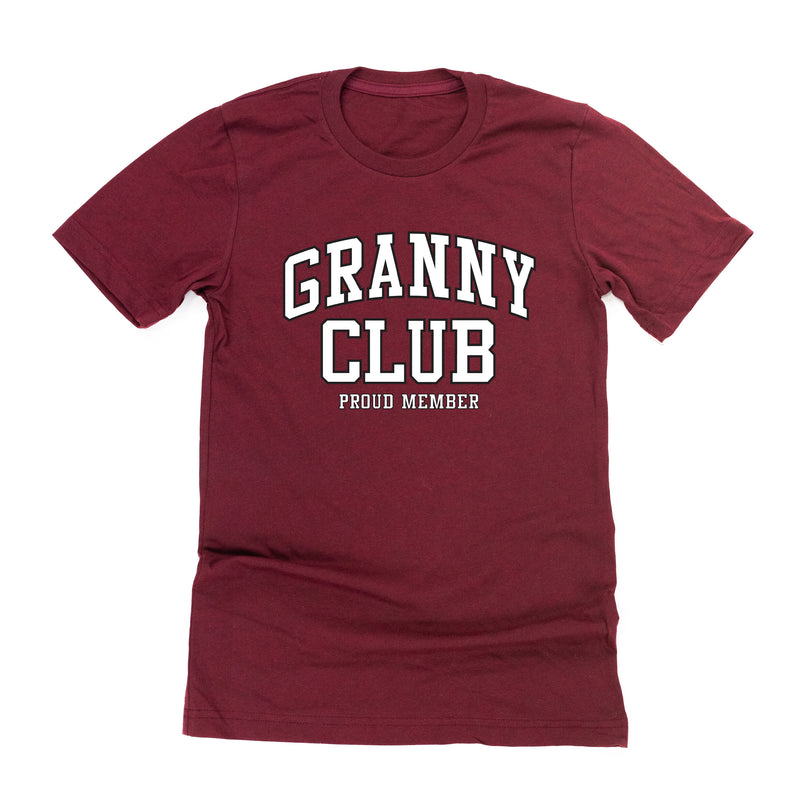 Varsity Style - GRANNY Club - Proud Member - Unisex Tee