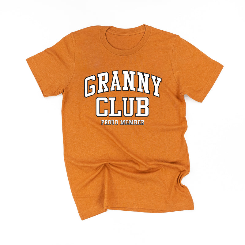Varsity Style - GRANNY Club - Proud Member - Unisex Tee