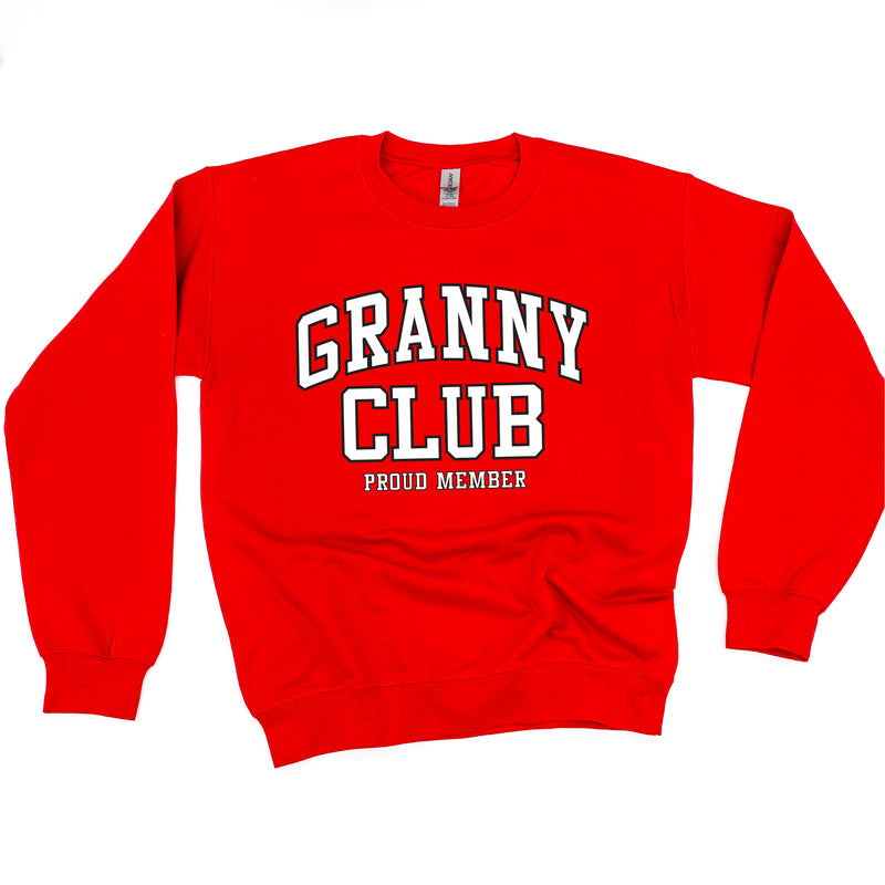 Varsity Style - GRANNY Club - Proud Member - BASIC FLEECE CREWNECK