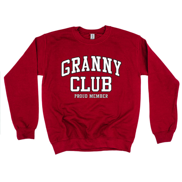 Varsity Style - GRANNY Club - Proud Member - BASIC FLEECE CREWNECK