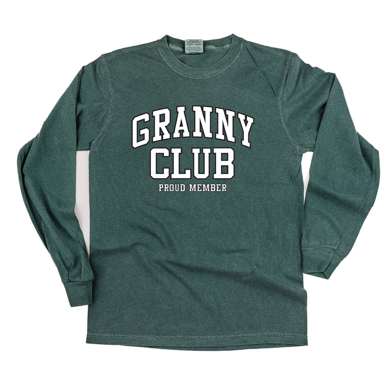 Varsity Style - GRANNY Club - Proud Member - LONG SLEEVE COMFORT COLORS TEE