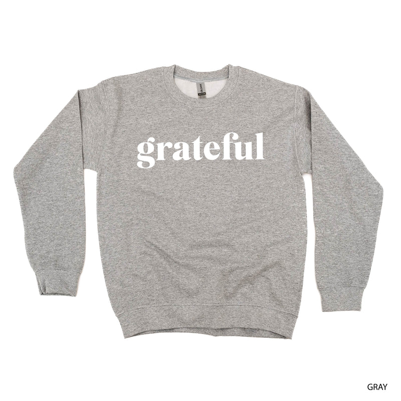 Grateful (Block) - Basic Fleece Crewneck