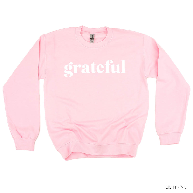 Grateful (Block) - Basic Fleece Crewneck