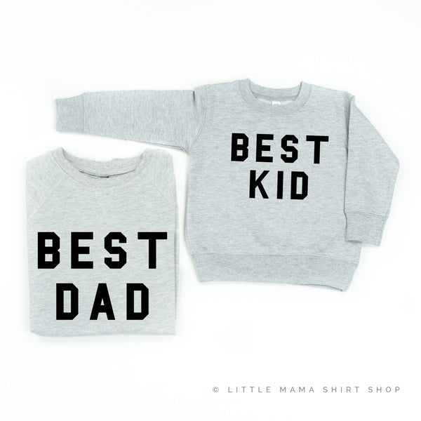 BEST DAD / KID - Set of 2 Matching Sweaters